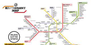 mappa metro ristoranti milano