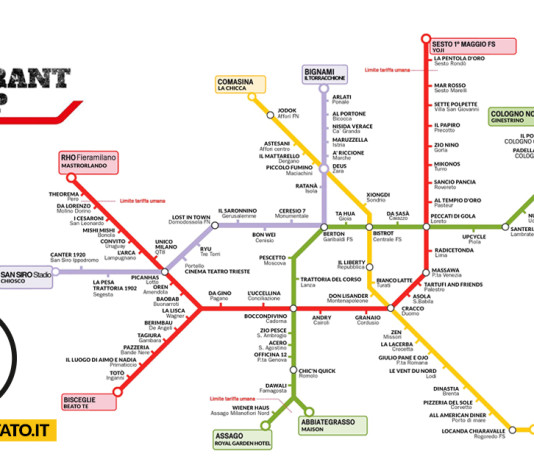 mappa metro ristoranti milano