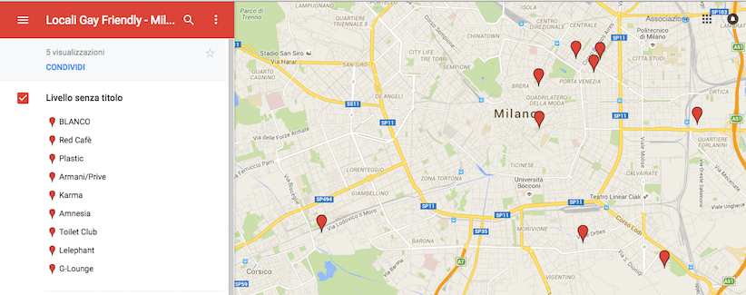 mappa locali gay friendly milano