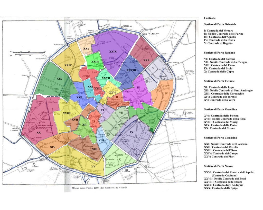 Le 30 contrade di Milano