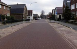 la strada di hengelo (Eindhoven) con l'asfalto antismog