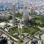 Vista aerea di Milano ovest