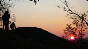 tramonto collina parco lambro