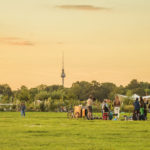 il parco di Tempelhof, Berlino ricavato da un ex aeroportoo