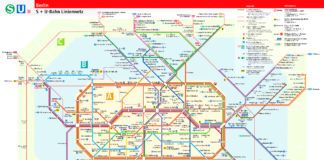La mappa della metro di Berlino