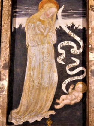 Affresco della Vergine Maria Bianca della Misericordia