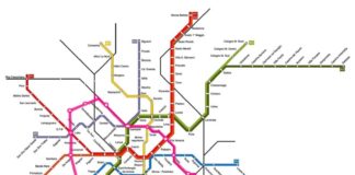 Mappa metropolitana con ipotesi di chiusura circle line