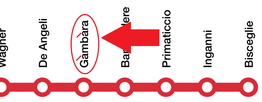 Cartina fermata M1 Gambara