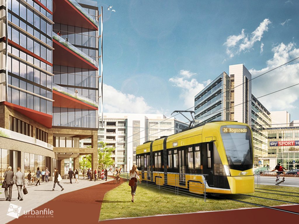 Credits: Urbanfile - Capolinea Rogoredo FS-M3 con nuovi tram bidirezionali