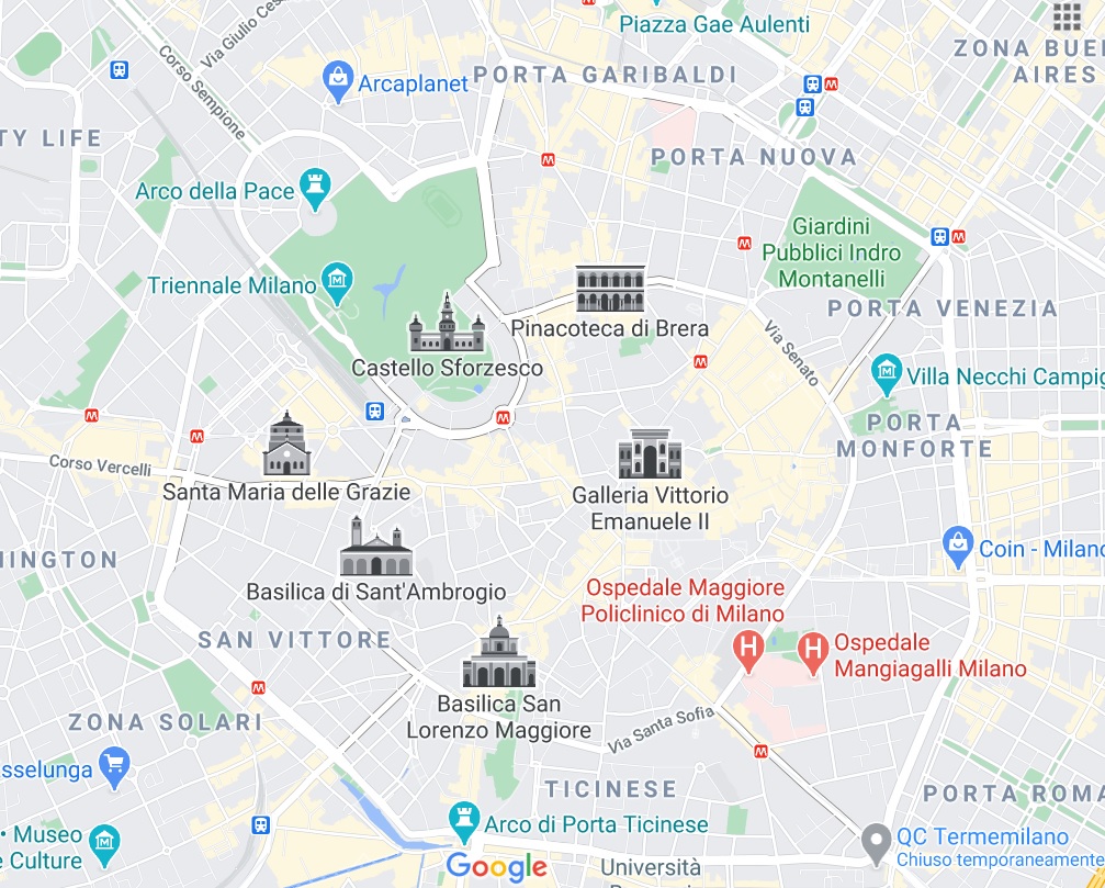 MAPPA della MILANO ROMANA: come si chiamavano le VIE DI OGGI ai tempi dell'antica Roma? - Milano Città Stato