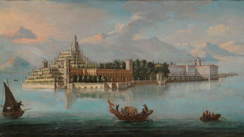 sola Bella, cerchia di Antonio Joli (Modena, 1700 - Napoli, 1777), 1756-1760 (?), olio su tela