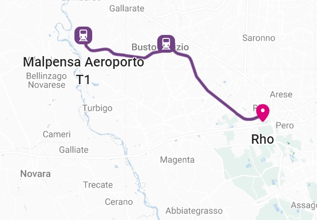 Come ANDARE dall'AEROPORTO di MALPENSA a RHO FIERA