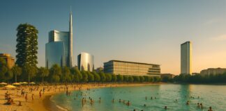 ChatGPT, render fotorealistico- Il mare a Milano