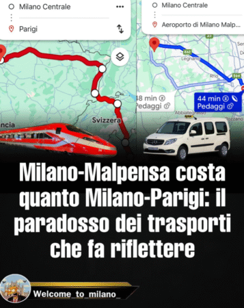 Da Milano a Malpensa? Costa più che andare a Parigi